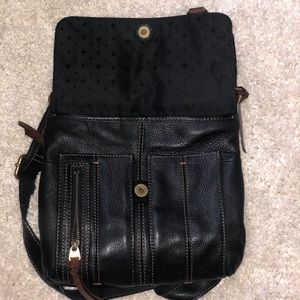 Black Fossil Crossbody Purse